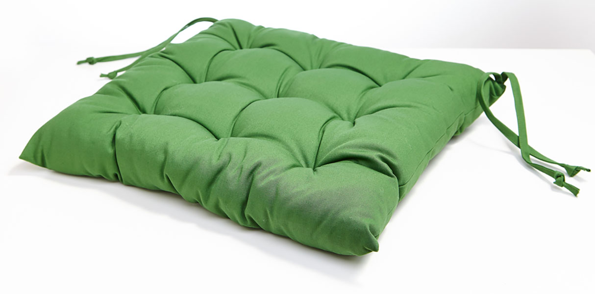 Product: green pillow.
