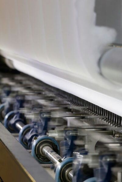 Textile machinery from close.